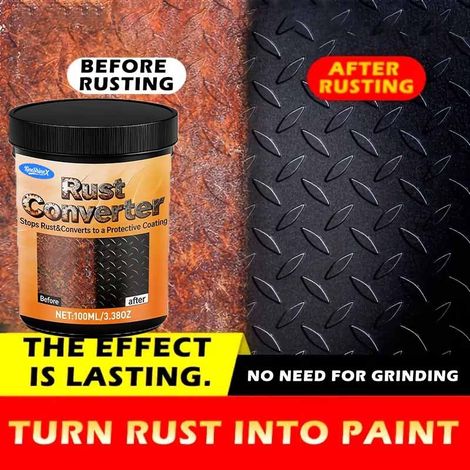 KineShineX Rostumwandler Rostschutzfarbe Metall Korrosionsschutz Wasserbasierte Farbe Rostentferner Metall Korrosionsschutz (1/5)