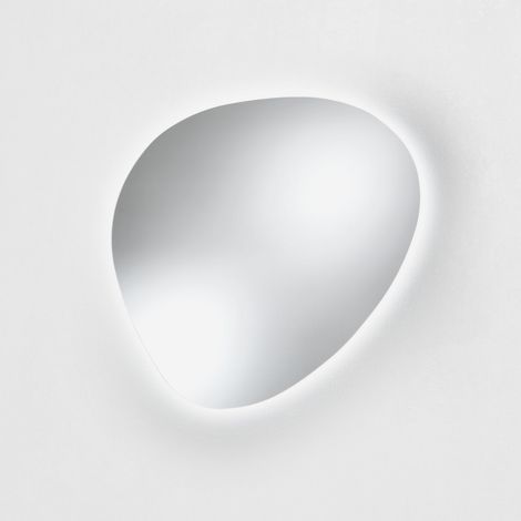 Specchio ovale ampio con LED per bagno moderno Apia (1/5)