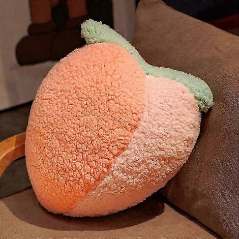 Fsw New Cartoon Cute Stuffed Fruit Plush Toy Peach Carrot Cactus Eggplant Fluffy Pillow Home Decor Birthday Gift (1/5)