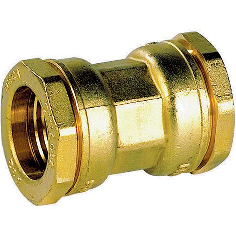 Raccord laiton - Manchon laiton pour tube PE Ø20