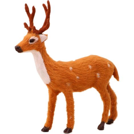 Renard Sculpture - Statue De Renne De Noël En Pc - Décoration De Bureau Et Intérieur - 1 Pièce (1/5)