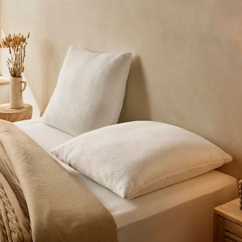 Pack 2 oreillers 60x60cm - Tissu thermo-régulable - Doux