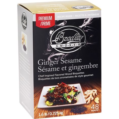 Pack 48 Bisquettes de fumage Bradley Smoker - Gingembre Sésame