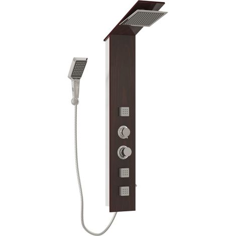 Pannello Doccia in Vetro Marrone multifunzionale dal design elegante (1/4)