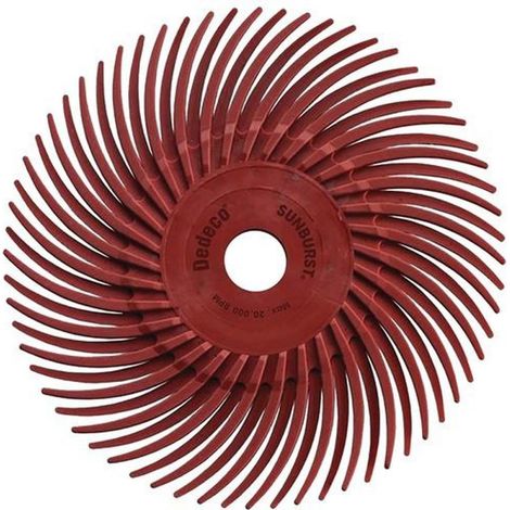 TYROLIT Radialbürstenscheibe PREMIUM SUNBURST Ø 76 mm Körnung 220braun (1/2)