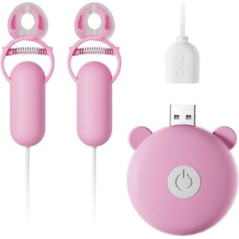 Stimulateur De Sein - Vibromasseur À 10 Fréquences Pour Mamelon - Pince De Massage - 1 Pièce