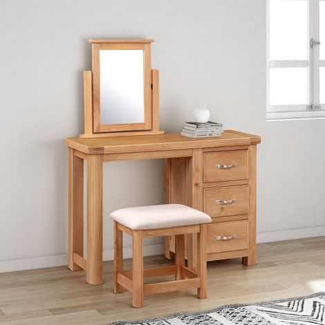 Bologna Dressing Table Set - L40 x W110 x H79 cm - Oak