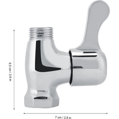 Kupfer-Absperrventil G1/2" - Innen-/Außengewinde - für Warm-/Kaltwasser - 0,8 MPa (1/5)