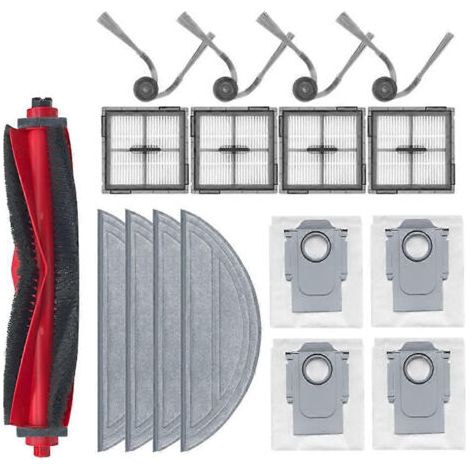 17 pièces de rechange pour aspirateur Roborock Q10 VF / Q10 VF+ : brosse principale, filtre, sac à poussière