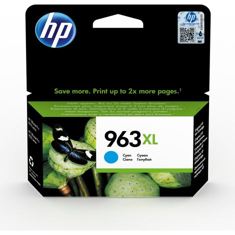HP 963XL High Yield Cyan Original Ink Cartridge cartucho de tinta 1 pieza(s) Alto rendimiento (XL)