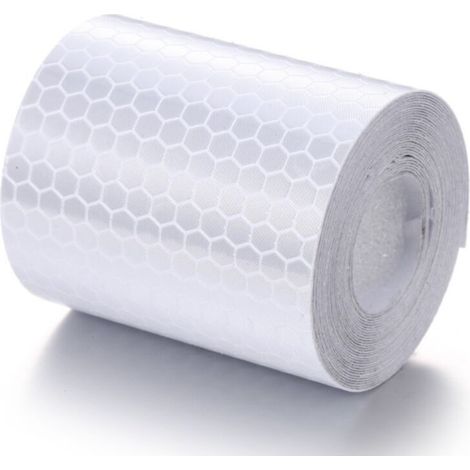 Blanc 5cm 3M pour coller et couper - ruban réfléchissant résistant aux intempéries - ruban adhésif d'avertissement, réfléchissant et auto - adhésif - marquage sécurisé (1/4)