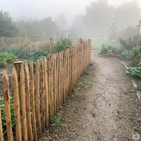 Ganivelle en Châtaignier Certifié PEFC - 10m x 1m - Espacement 6-7 cm