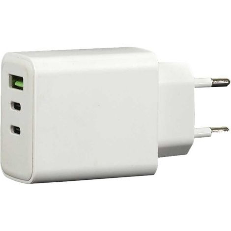 Adaptateur secteur 40 Watt avec 3 ports différents (1/4)