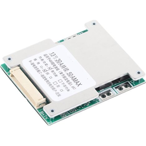 Carte de protection de charge pour batterie au lithium 13S 30A (BMS-PCB) avec charge d'équilibrage (1/5)