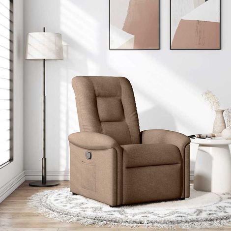 Fauteuil inclinable-Chaise de relaxation-Fauteuil Relax Marron Tissu 591627 (1/5)