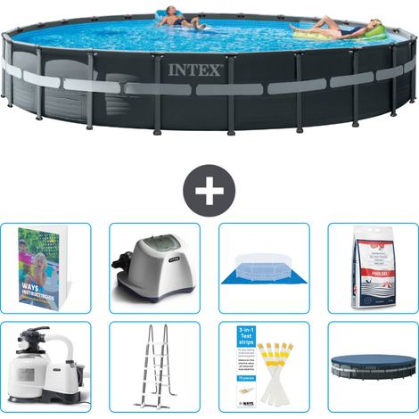 Intex Piscine Ultra XTR Ronde - 732x132 cm - 9-pièces S649 (1/4)