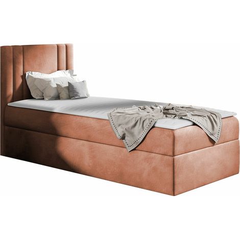 Cama continental Mel I, Kameleon 61, Continental, Individuales, 90x200, Tapiz, Somieres, 92x208x103cm (1/5)