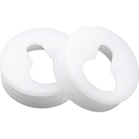 Lntyq Qrity Lot de 20 cintres anti-verrouillage, clips de suspension anti-verrouillage, clips de suspension, pieds de fixation, pour suspendre un cadre photo mural, un miroir d'armoire (blanc) (1/5)