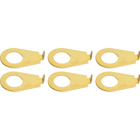 10 pièces Boutons de Guitare Dorés, Pointeur et Rondelles Métalliques pour Potentiomètre - Accessoires Électriques (1/5)