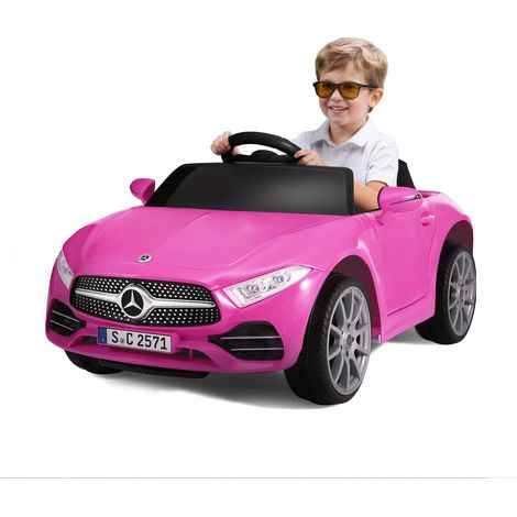 Voiture Électrique HOMEMiYN pour Enfant -Mercedes CLS350 – Rose– Confort, Sécurité et Musique (1/5)