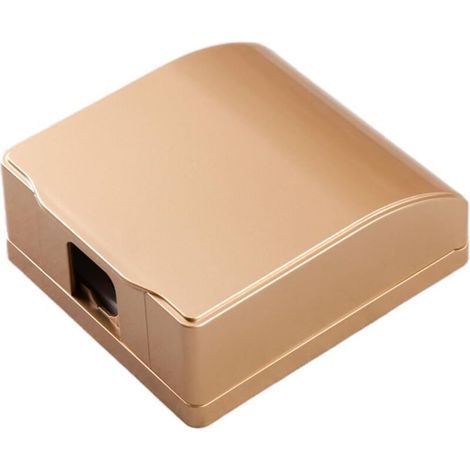 Gold Cache Prise Type 86, Boîtier Étanche pour Prise Interrupteur, Protège la Prise des Influences Environnementales Telles que la Poussière et l'Humidité (1/4)