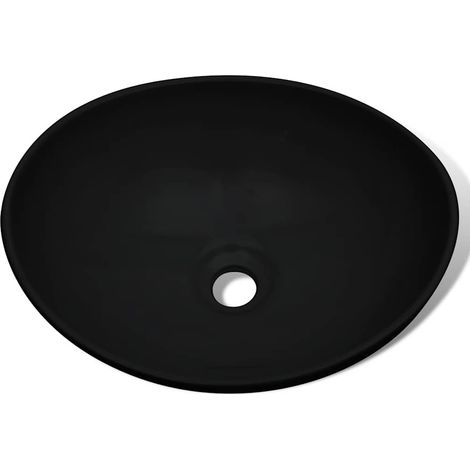 Teenpull – Keramik Waschbecken 40 x 33 cm Schwarz (1/5)