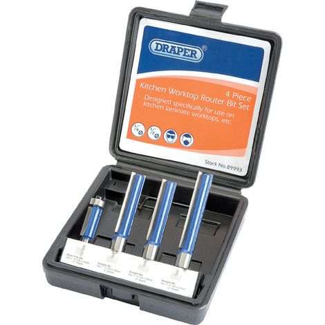 Draper Extra Long Router Bit Set (4 Piece) (1/5)