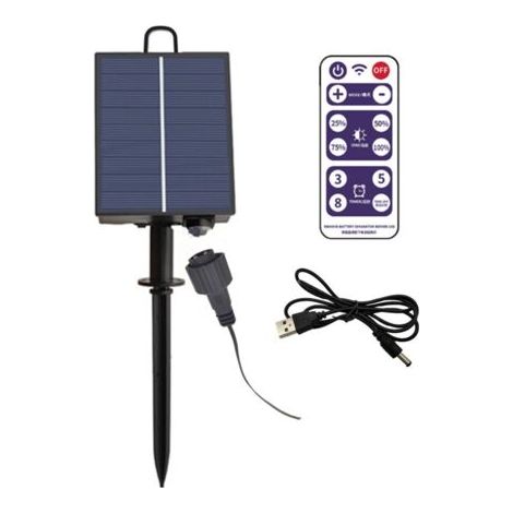 Bote de contrle de lumière de guirlande solaire automatique étanche Luminance réglable lampe solaire chane Circuit imprimé sortie pression plate 3V (1/5)