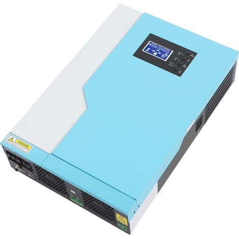 48V 5500W 100A MPPT-Solarwechselrichter, 230VAC-Solarladeregler, reine Sinuswelle, WLAN, 48VDC-Eingang, Weiß und Blau (1/5)