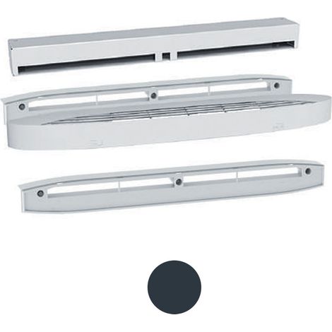Kit entrée d'air autoréglable acoustique Gris anthracite - ISOLA 2 30 RA + CE2A - 0636G7 ANJOS - 0636G7