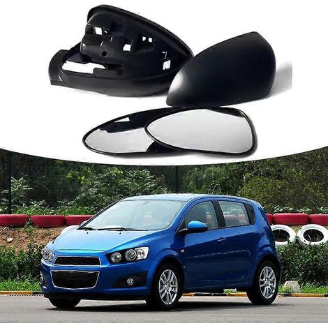 Passend für Chevrolet Aveo (Baujahre 2011–2014): Rückspiegelgehäuse, Rückspiegelabdeckung, Rahmen, Linse – rechts (Beifahrerseite) – Gehäuse mit Grundierung