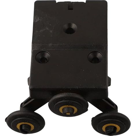 Poulie de porte coulissante avec roue en nylon pour un mouvement efficace de porte latérale et kit de guidage à rouleaux stable (noyau de roue supérieure) (1/5)