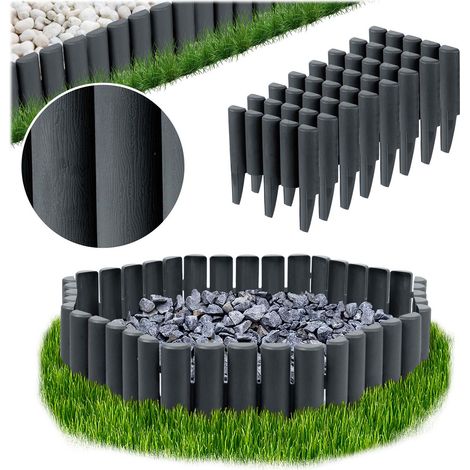 Plonos Garteneinfassung 220 cm PL-961 grau