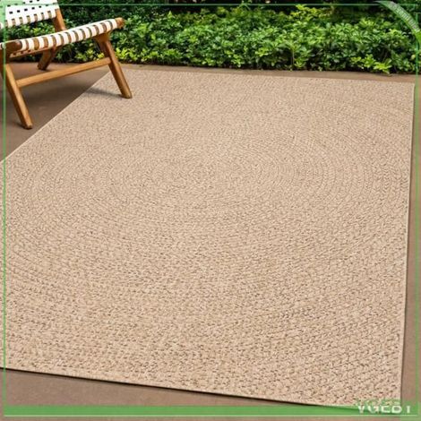 4006158 Tapis ZIZUR 60x110 cm aspect de jute intérieur et extérieur (1/5)
