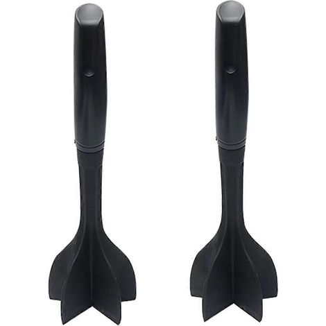 Hachoir à viande antiadhésif 2 pièces, mixeur, presse-purée polyvalent, ustensile de cuisine noir (1/5)