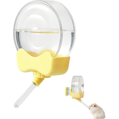 Biberon d'eau pour Gerbille 180 ML Magnétique Anti-Fuite Automatique,Abreuvoir Automatique pour Gerbille pour Petits Animaux : Lapin, Souris, Chinchilla, Hérisson, Boisson Alimentation (1/5)