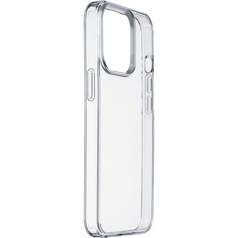 Cellularline Clear Strong - Funda para iPhone 15 Pro con protección antibacteriana (transparente) (1/5)