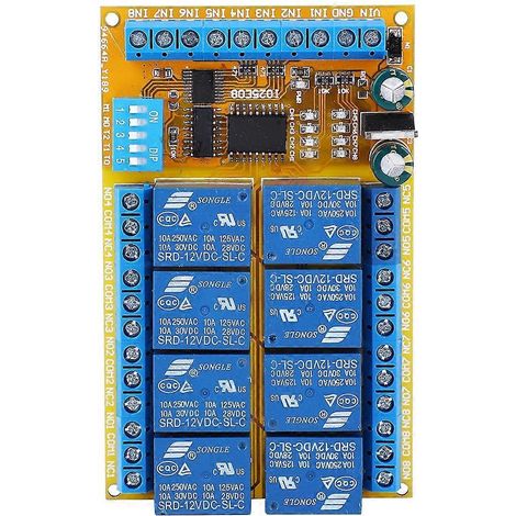 Relaismodul IO25E08 Multifunktionales 8-Kanal-Selbstverriegelungs-Netzfiltermodul 5V 12V 24V(1