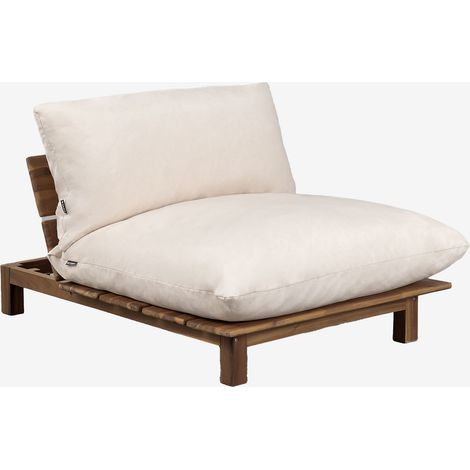 Sillón reclinable en madera de acacia Brina SKLUM