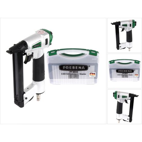 Prebena DNPF16 clavadora neumática grapadora neumática + PF-BOX grapas 9.000 unidades