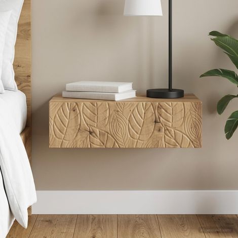 vidaXL Table d'appoint murale 87,5 x 34,5 x 17 cm Bois d'ingénierie (1/5)