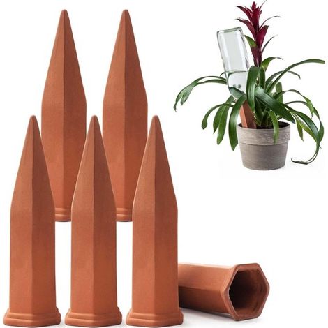 Set de 6 arroseurs automatiques – Pointes en terre cuite – Marron – Vacances – Intérieur et extérieur (1/5)
