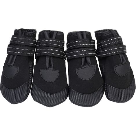Chaussures Pour Chien - Imperméables - Semelles Antidérapantes - Protection Des Pattes - Pour Marche En Extérieur Et Sur Sol Chaud - Par 4 (1/5)