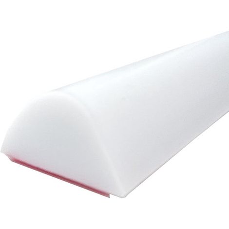 Bande de seuil de douche en silicone de 1,5 cm de haut - Protection de douche étanche (Blanc, 1 mètre) - Barrière de douche à l'italienne (1/5)
