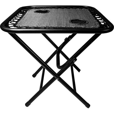 Aga Campingtisch MR48TB – Klapptisch 50x50x50 cm mit 2 Getränkehaltern – faltbar, stabil & wetterfest – kompakt für Camping & Reisen