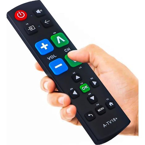 Telecomando universale con tasti grandi per tutti i televisori, compatibile con tutti i televisori Samsung/LG/VIZIO/Sony/Hisense/Philips/Panasonic. (1/5)