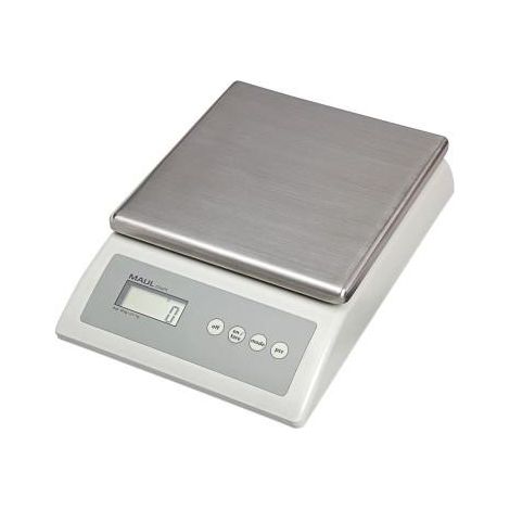 Báscula de conteo Maul gris con bandeja de acero inoxidable 10 kg