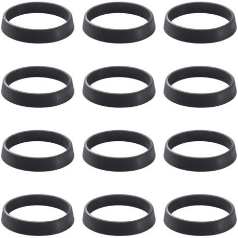 12 Pièces 36x31.5x6 mm Conique Joint D'écoulement de lavabo, Rondelles en Silicone pour Plomberie, Joints pour Siphon, pour Tuyau D'évacuation de 1 1/4 Pouce Siphon Anti-Odeurs D'évier (1/4)