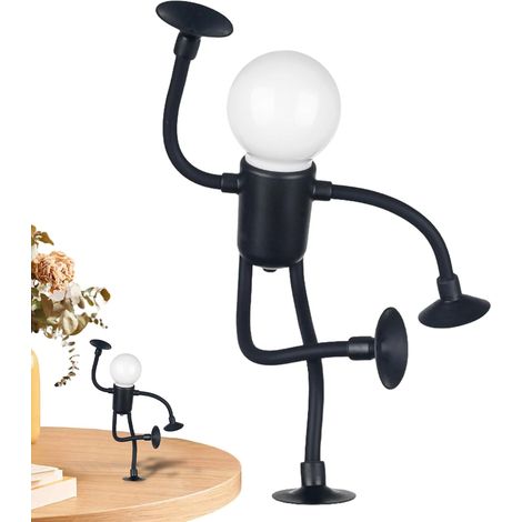 Lampe fantaisie – Ventouse flexible à piles, veilleuse pour, changement de forme, mini ampoule mignonne à monter soi-même (1/5)