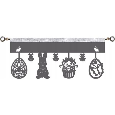 Oster-Glamour-Gardine, 90 x 40 cm